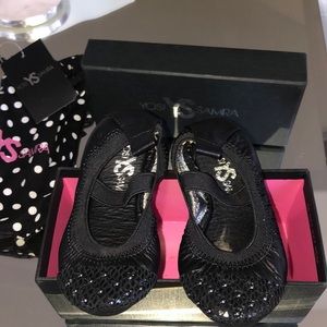 Yosi Samra Toddler Girls Studded Ballet Flats - 6c